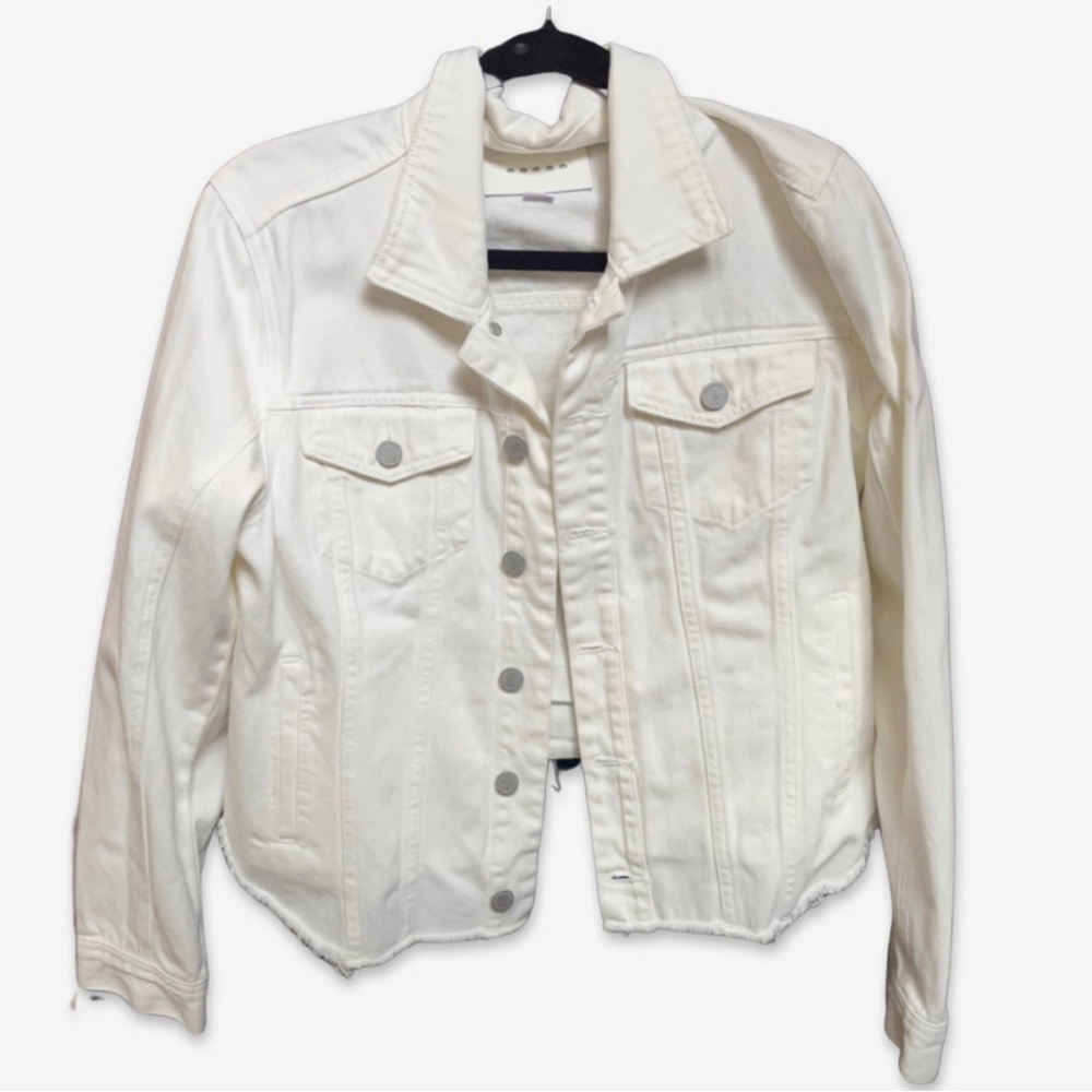 BlankNYC White Denim Jacket